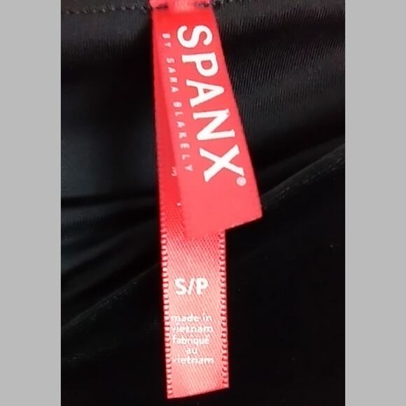 Spanx Velvet Velour Black Skinny Pull On Stretchy Pant Leggings Size Small - Picture 4 of 12